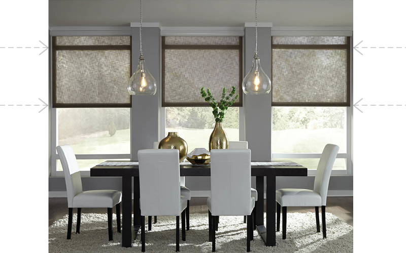 smart shading, lutron, Beyond HiFi, dining room, lutron automated shading, smart home automation, bellevue wa